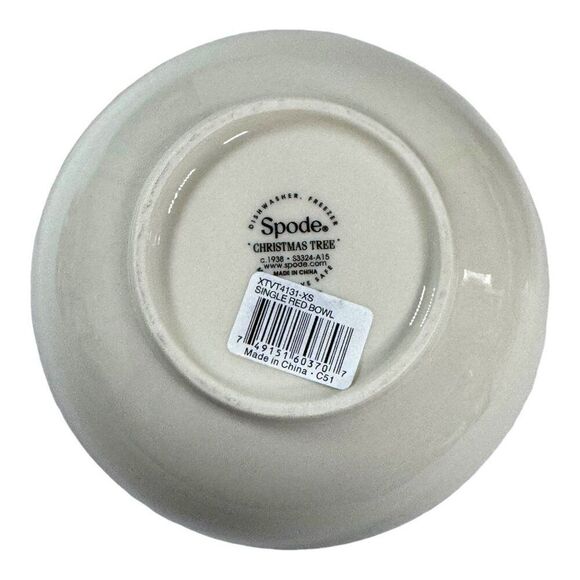 Spode Christmas Tree Bowls Set Of 2 Joy 5” & Peace 6” Ceramic Holiday Decor NEW - Picture 8 of 11